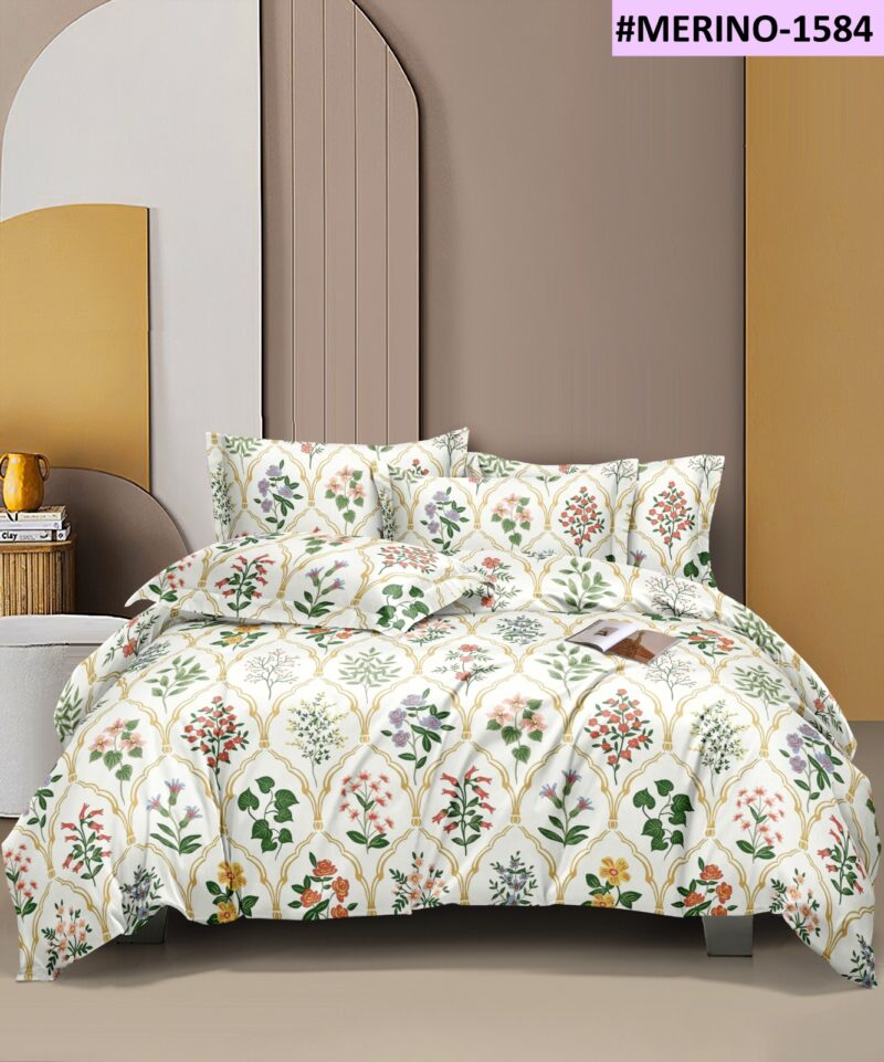 1 bedsheet with 2 pillow cover
