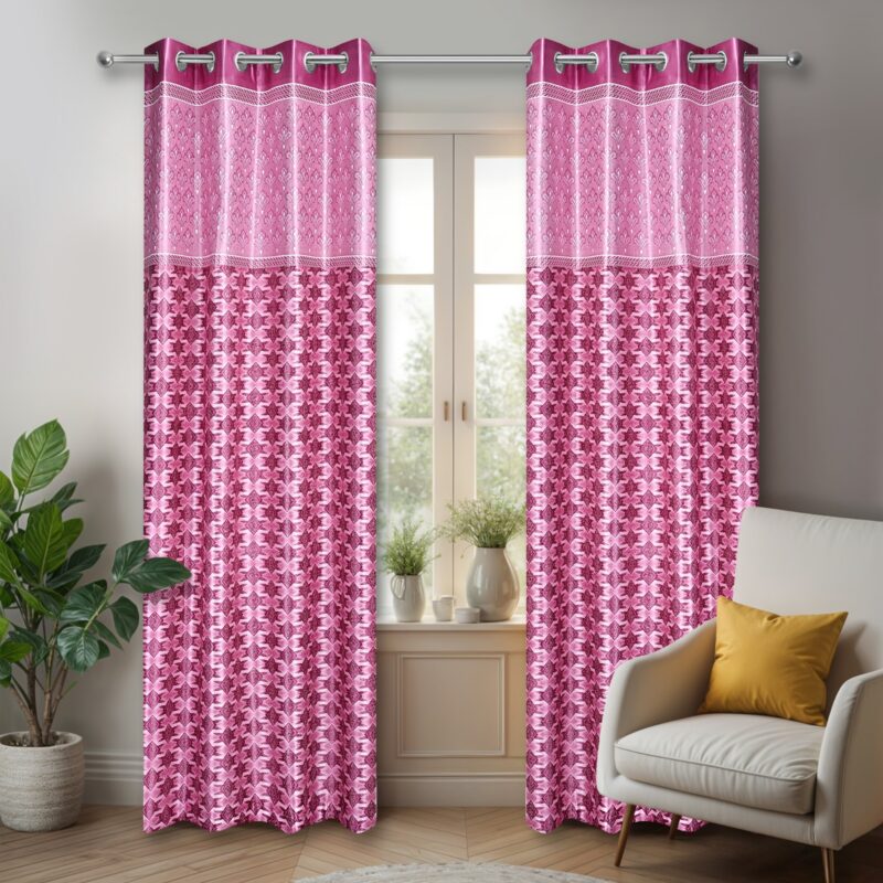Polyester Designer New Jelly Room Curtain for Door 7 Ft