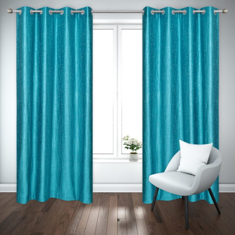 Heavy Polyester Bail Punching Pattern Curtain for Door 4 X 7